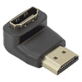 Sbox HDMI Female To HDMI Male 90° Adapter - Black | AD.HDMI-F/M-90/R from Sbox - DID Electrical