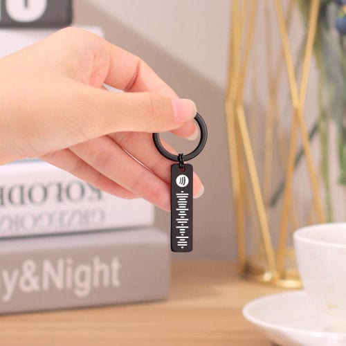 Scannable Spotify Code Keychain Personalized Music Keychain Keychain MelodyNecklace
