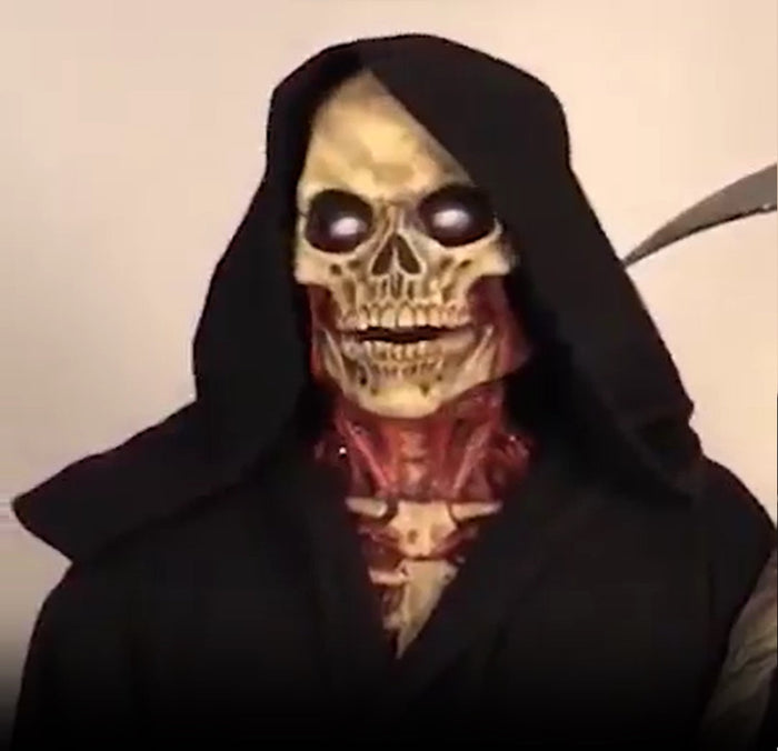 Scary Skull Halloween Mask with Realistic Bloody Effects