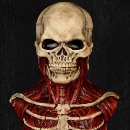 Scary Skull Halloween Mask with Realistic Bloody Effects