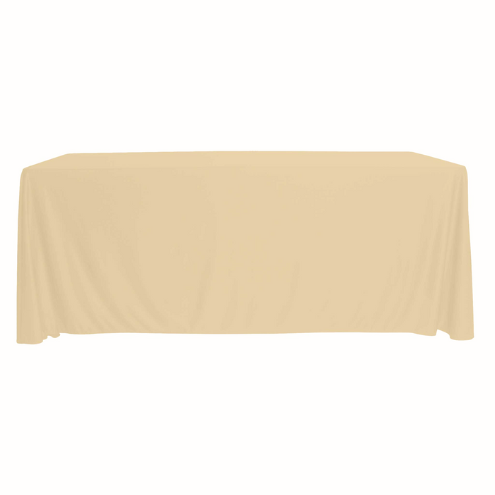Scuba 90"x132" Rectangular Oblong Tablecloth - Champagne