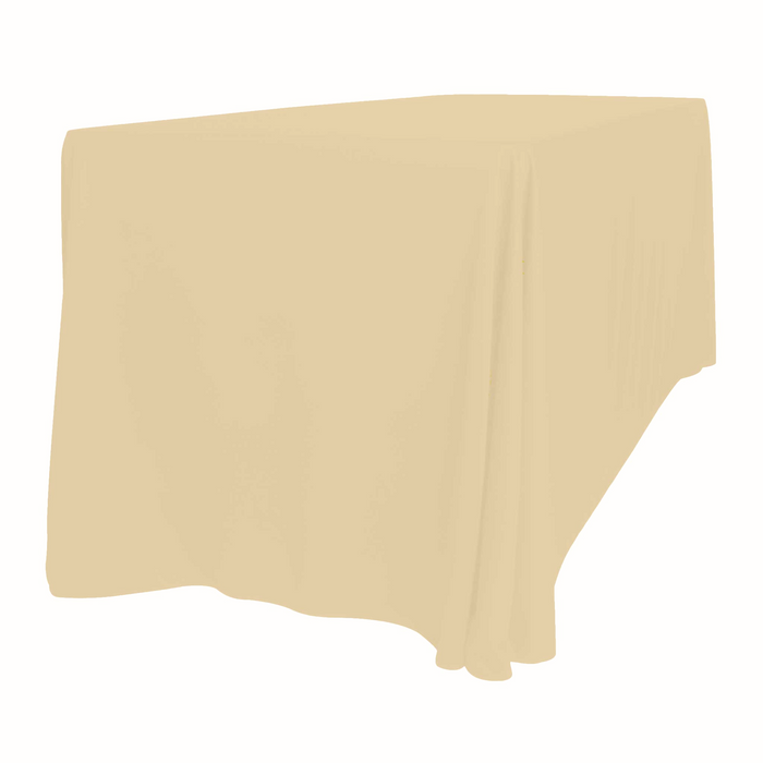 Scuba 90"x132" Rectangular Oblong Tablecloth - Champagne