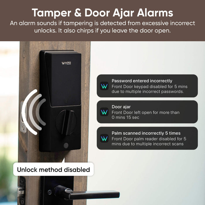 The Wyze Palm Lock offers secure, contactless entry with advanced palm vein recognition technology for fast, key-free access.