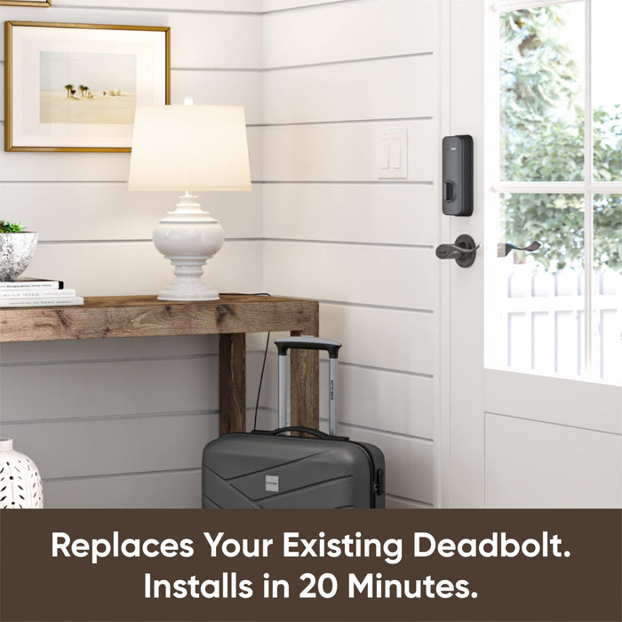 Replace your existing deadbolt with the Secure Entry Essentials Bundle. Unlock your door instantly with Wyze.