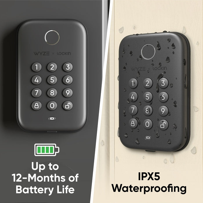 Wyze Secure Entry Essentials Bundle - Matte Black / White - Unlock your door instantly with Wyze.
