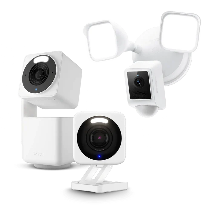 Wyze Security Camera Kit Plus offers complete indoor and outdoor smart security coverage with three Wyze cameras.