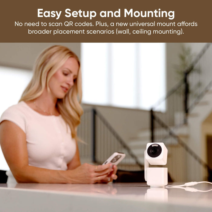 Wyze Cam Pan v4: 4K Ultra HD quality, 360 pan & 180 tilt, Smart Cameras, Wired Cameras, Capture your life in 4K.
