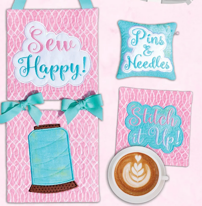 Sew Happy Quilt Block Projects Design Card