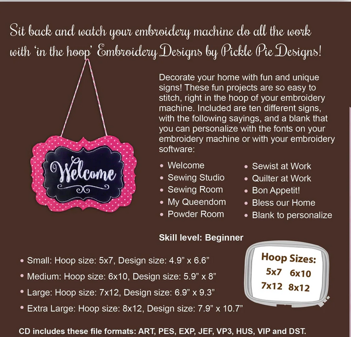 Sew Me A Sign Design Card