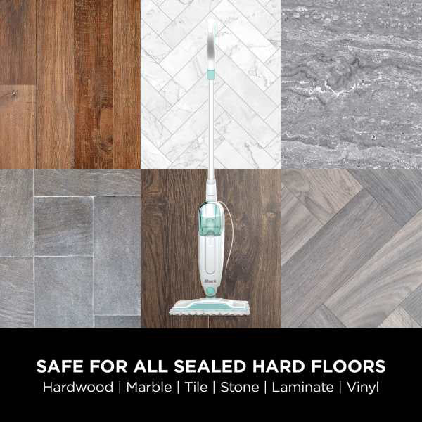 Shark Classic Steam Mop - White & Mint Green | S1000UK from Shark - DID Electrical