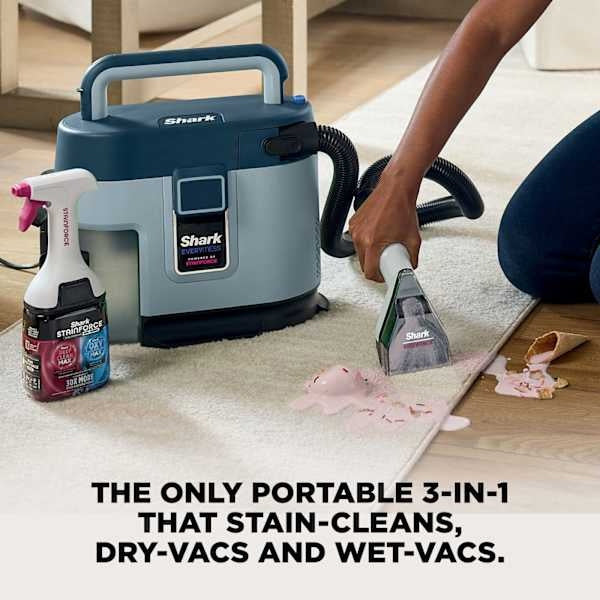 Shark EveryMess 3-in-1 Portable Spot Cleaner - Blue | VX110UK from Shark - DID Electrical