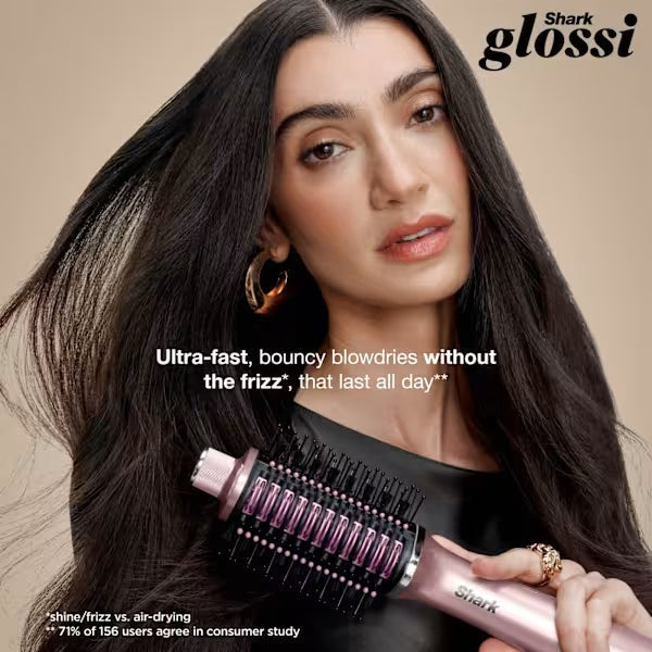 Shark Glossi 2-in-1 Hot Brush and Air Glosser - Lychee | HT302UKPK