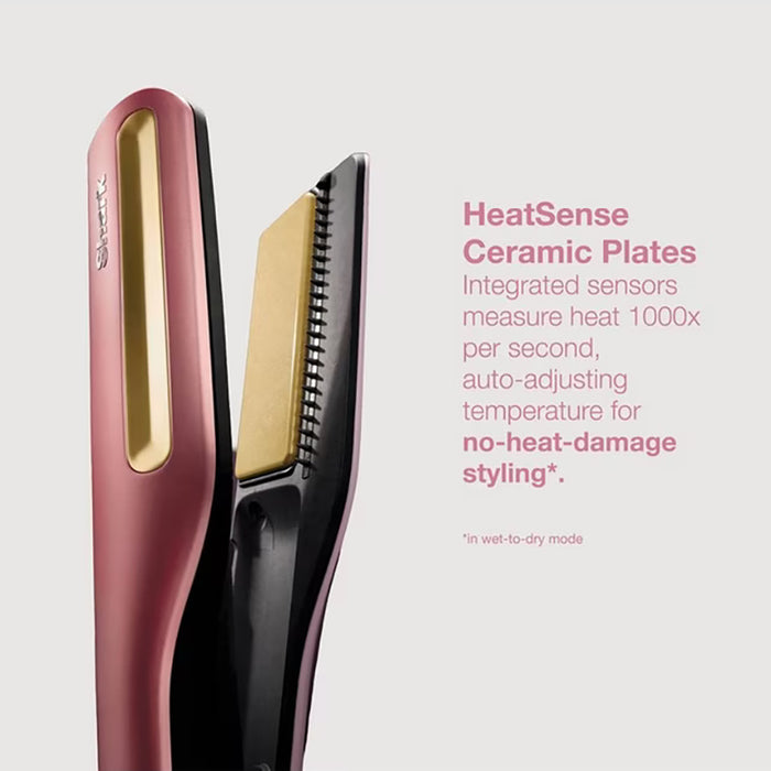Shark SilkiPro Wet-To-Dry Ceramic Hair Straightener - Rose Petal | HT401UKPK from Shark - DID Electrical