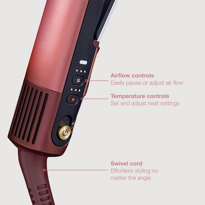 Shark SilkiPro Wet-To-Dry Ceramic Hair Straightener - Rose Petal | HT401UKPK from Shark - DID Electrical