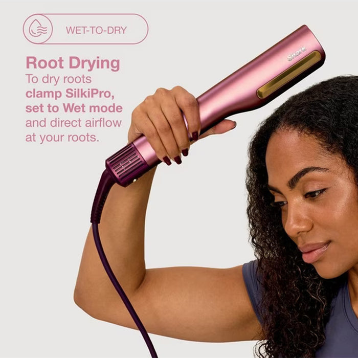 Shark SilkiPro Wet-To-Dry Ceramic Hair Straightener - Rose Petal | HT401UKPK from Shark - DID Electrical