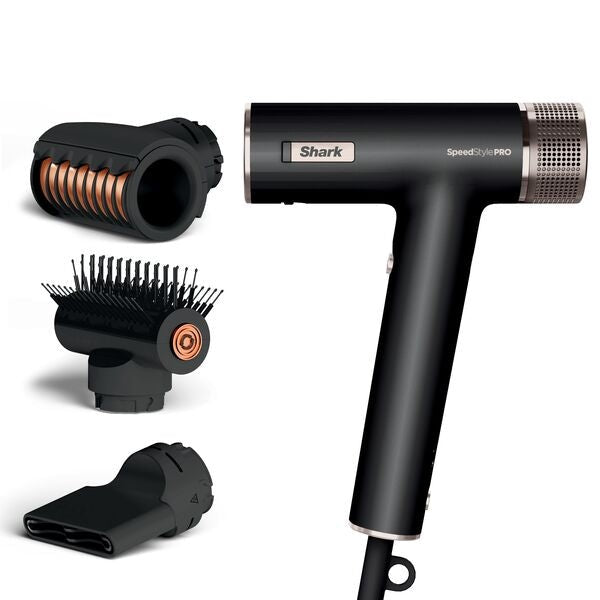 Shark SpeedStyle Pro 3-in-1 High-Velocity Hair Dryer for Straight & Wavy Hair - Black | HD731UK