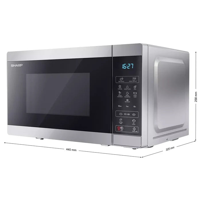 Sharp 20L Freestanding Microwave - Silver | YC-MS02U-S from Sharp - DID Electrical