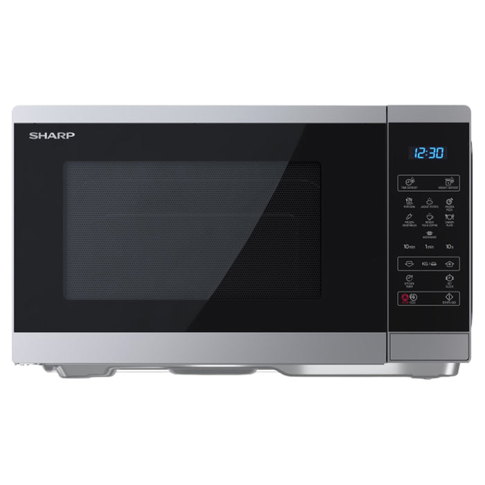 Sharp 25L Freestanding Microwave - Silver & Black | YC-MS252AU-S from Sharp - DID Electrical