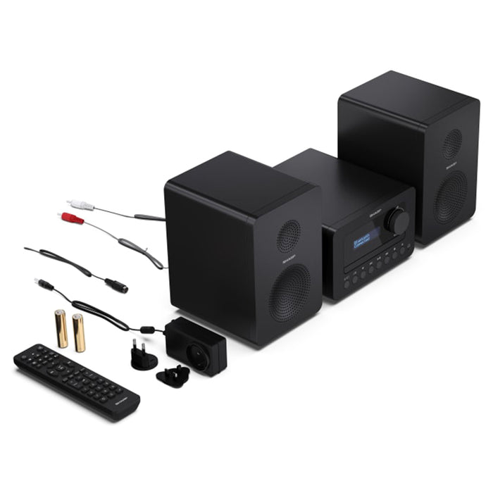 Sharp TOKYO FM Hi-Fi Micro System - Black | SXL-B514 - A from Sharp - DID Electrical