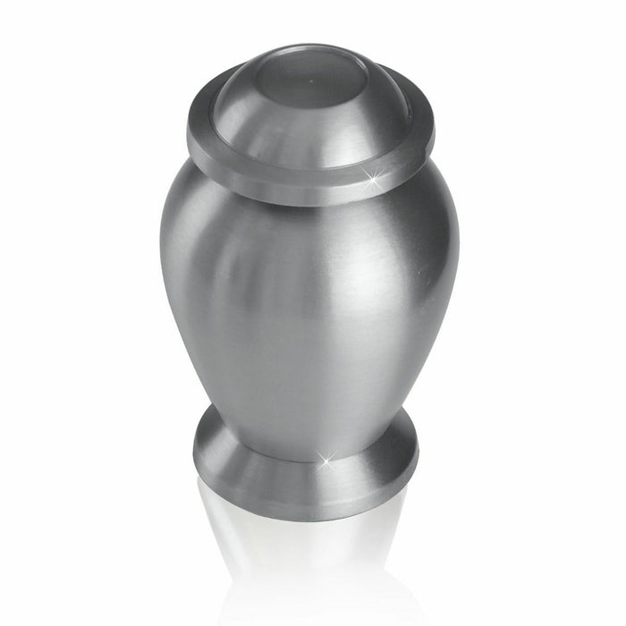 Small/Keepsake 4 Cubic Inches Pewter Brass Funeral Cremation Urn for Ashes