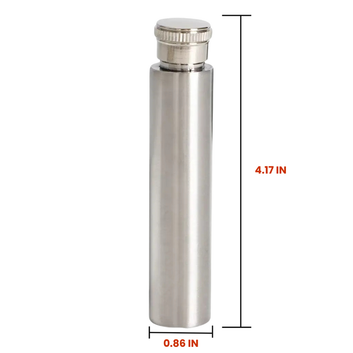 Small/Keepsake 6 Cubic Inches Pewter Steel Scattering Tube for Ashes