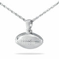 Small/Keepsake Sterling Silver Football Pendant Cremation Urn for Ashes