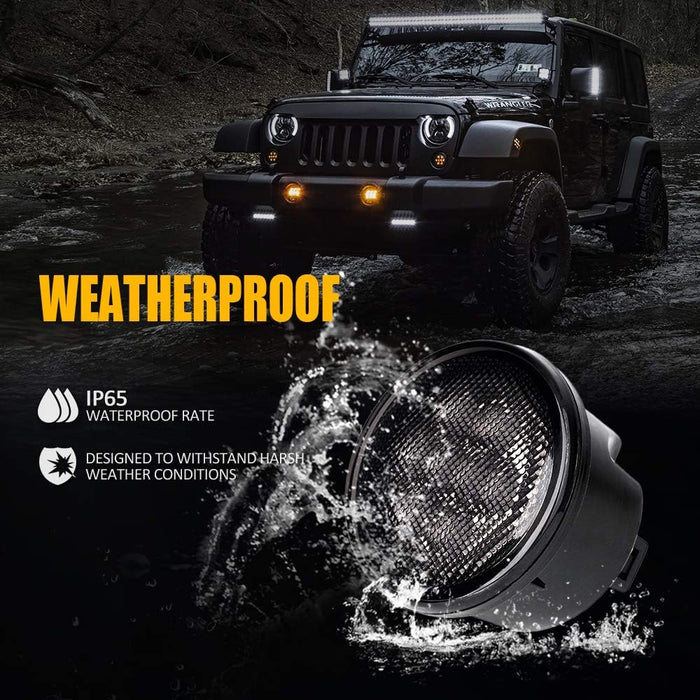 Smoked Lens Turn Signal & Side Marker Lights Kits for 2007-2018 Jeep Wrangler JK JKU