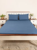 Solid Cotton Flat Sheet - Royal Blue