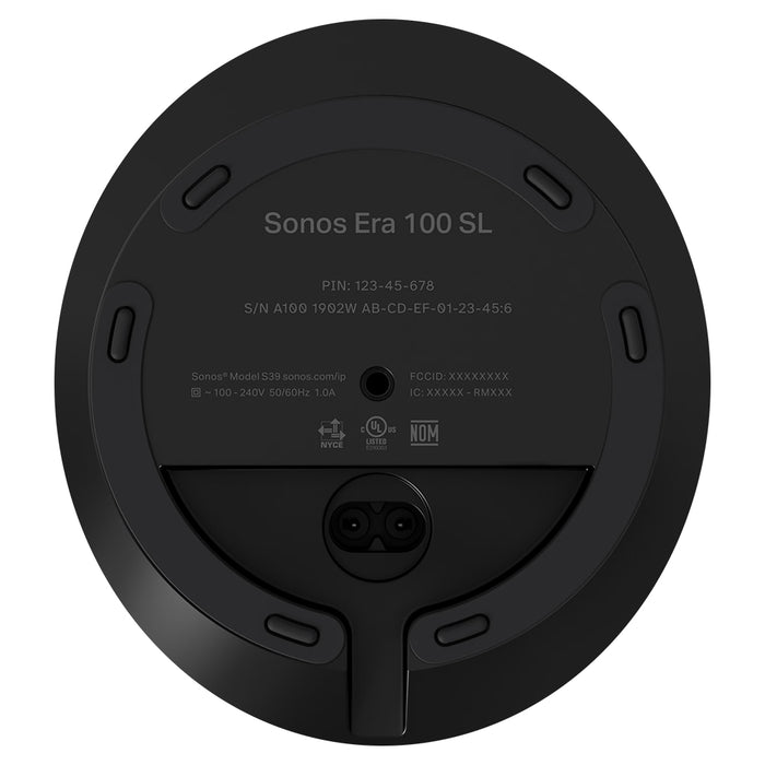 Sonos Era 100 SL Multi-room Bluetooth Speaker - Black | E10SLUK1BLK from Sonos - DID Electrical
