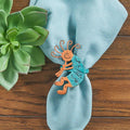 Southwestern Kokopeli Napkin Rings in burnt orange and turquoise  Your Western Decor