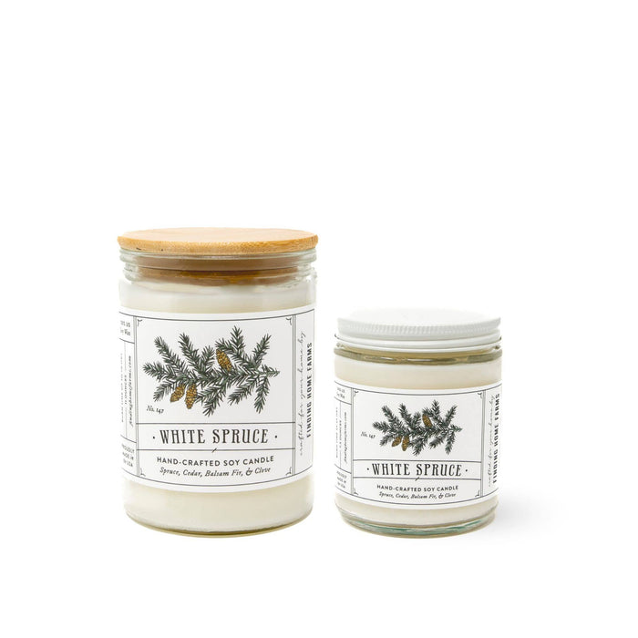 Soy Candle, White Spruce, Woody Scent