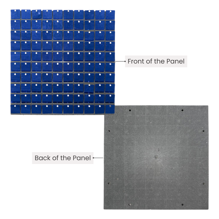 Spangle Shimmer Sequin Wall Panel Backdrops (24 pc/pk) Royal Blue backside
