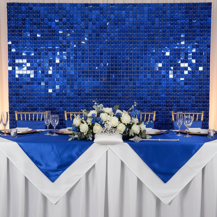 Spangle Shimmer Sequin Wall Panel Backdrops (24 panels) - Royal Blue