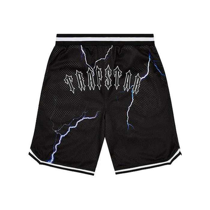 Spodenki Trapstar Arch Lightning Short Black TRAPSTAR Spodnie