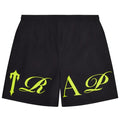 Spodenki Trapstar Script Shell Shorts - Black/Slime TRAPSTAR Spodnie