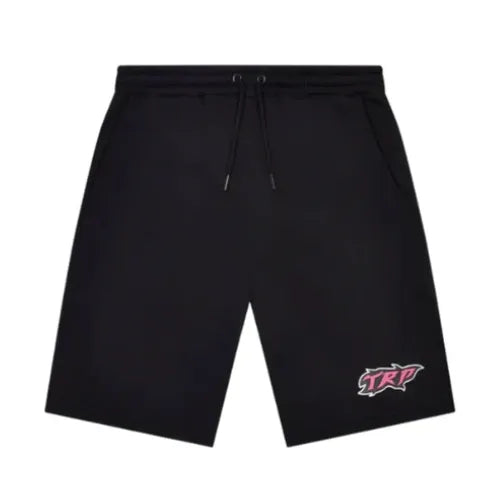 Spodenki Trapstar TRP Flame Shorts - Black/Pink TRAPSTAR Spodnie