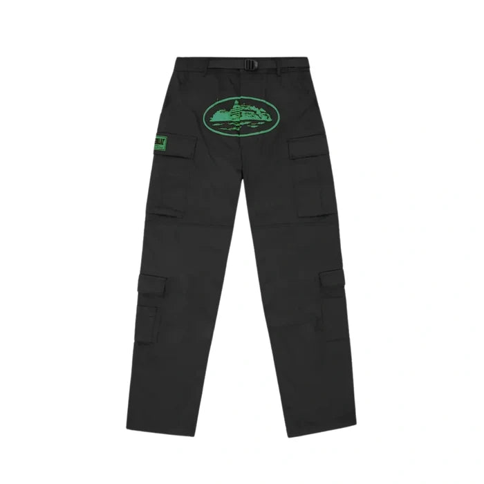 Spodnie Corteiz Mula Guerillaz Black Green Cargo Pants CORTEIZ Spodnie