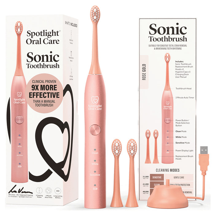 Spotlight Oral Care Sonic Electric Toothbrush - Rose Gold | TOOSON0013 from Spotlight Oral Care - DID Electrical