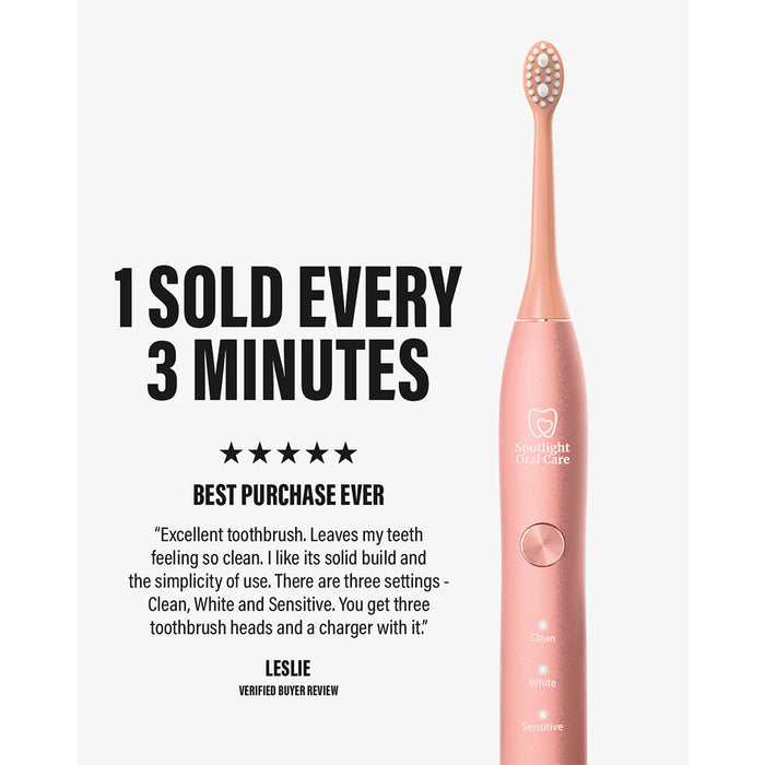 Spotlight Oral Care Sonic Electric Toothbrush - Rose Gold | TOOSON0013 from Spotlight Oral Care - DID Electrical