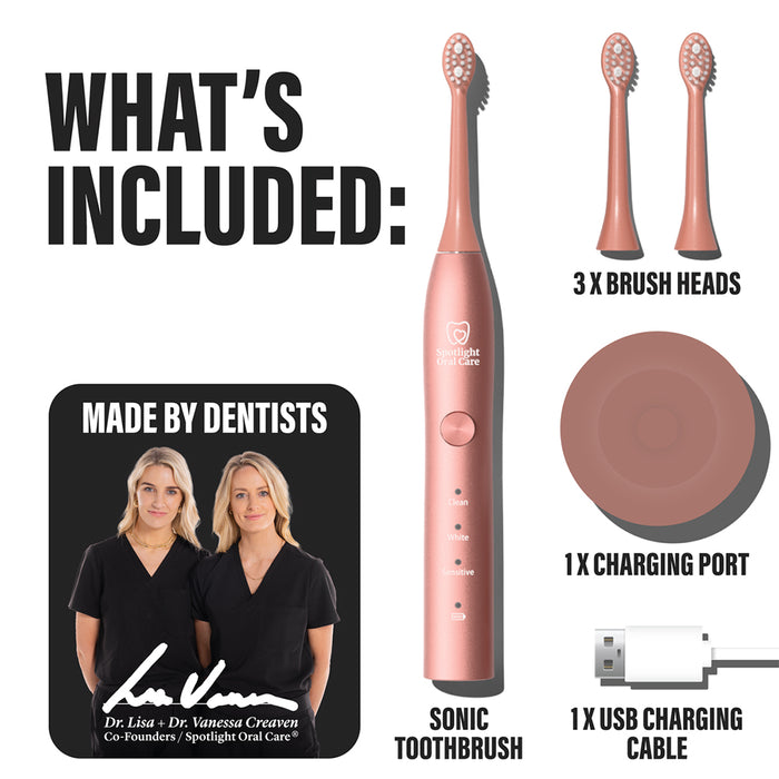 Spotlight Oral Care Sonic Electric Toothbrush - Rose Gold | TOOSON0013 from Spotlight Oral Care - DID Electrical