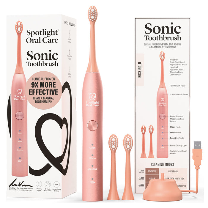 Spotlight Oral Care Sonic Electric Toothbrush - Rose Gold | TOOSON0013 from Spotlight Oral Care - DID Electrical