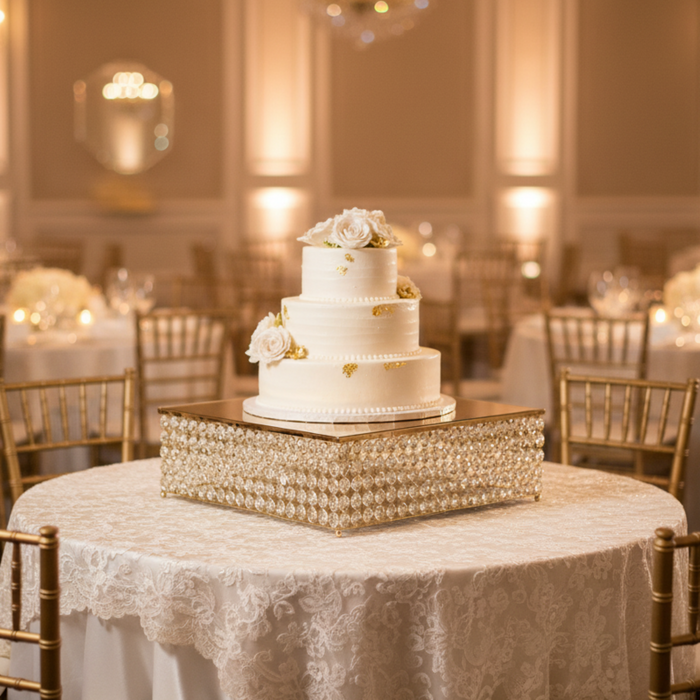 Crystal Cake Stand – Indoor Ballroom