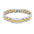 Stainless Steel Silver & Gold Bracelet - IUBR206