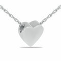 Sterling Silver Sacred Heart Pendant/Necklace Funeral Cremation Urn for Ashes