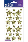 Sticko Camo Stars Stickers - SCRAPBOOKFARE