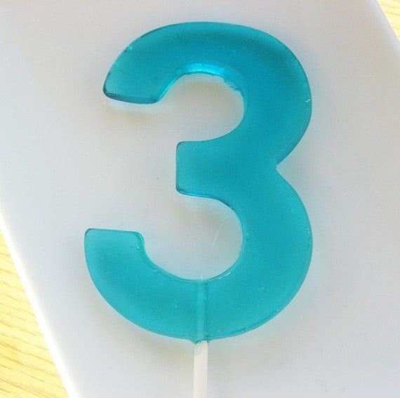 Style 1 Number Lollipops 3 or 4-piece set by I Want Candy!