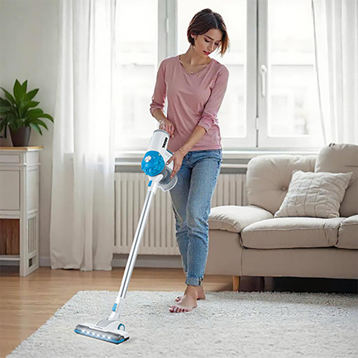 T4TEC Bagless Cordless Vacuum Cleaner - Blue | TTS-T7802-BL from T4TEC - DID Electrical