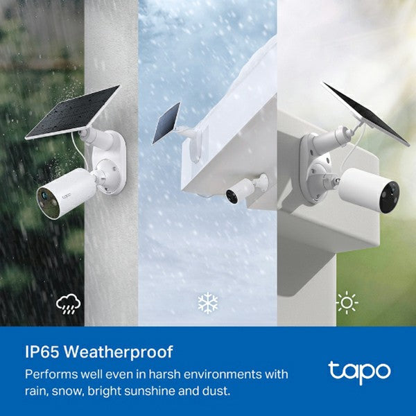 Tapo 2K Solar-Powered Security Camera with Kit - White | Tapo C410 KIT from Tapo - DID Electrical