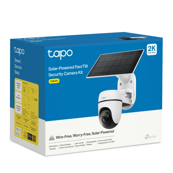 Tapo Solar-Powered Floodlight Pan/Tilt Security Camera Kit  | TAPOTC50KIT