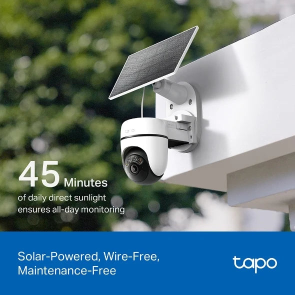 Tapo Solar-Powered Pan/Tilt Security Camera Kit | TAPOC610KIT